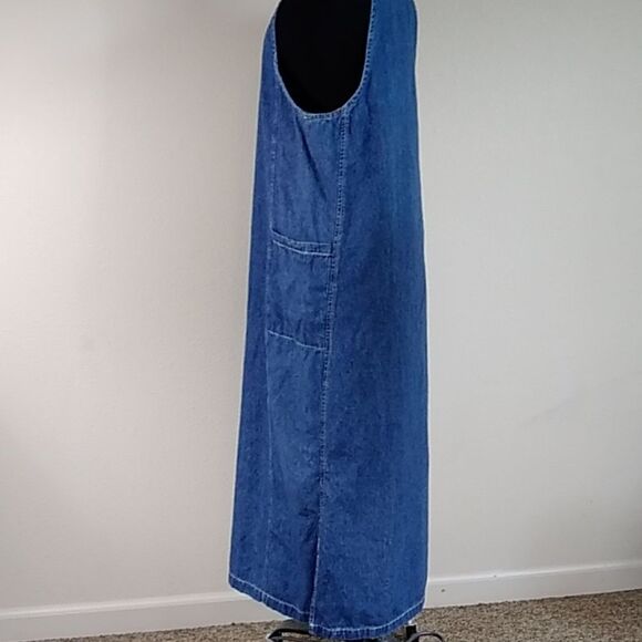 VTG MATCH MADE IN U.S.A WOMEN DENIM DRESS SIZE M - Picture 8 of 16